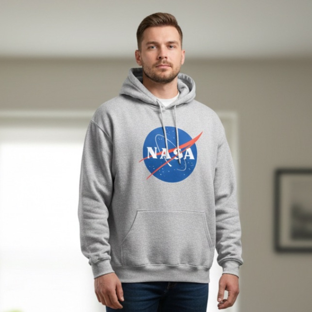 NASA Hoodie Sweatshirt 2XL Gildan 50/50